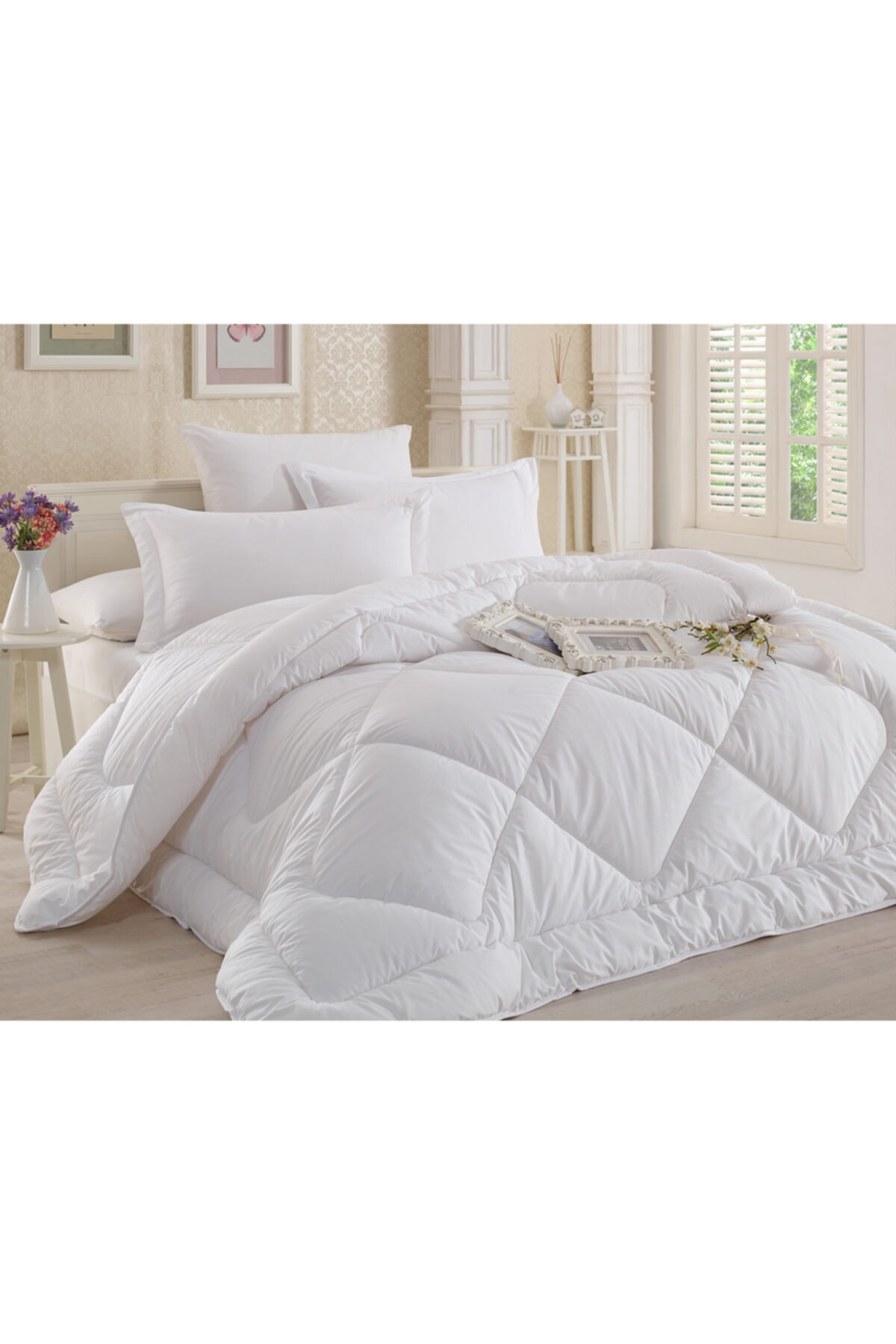 Elifababy Çift Kişilik 200x220 Cm. Antialerjik Lüx Elyaflı Kışlık Yorgan 1.900 Gr.